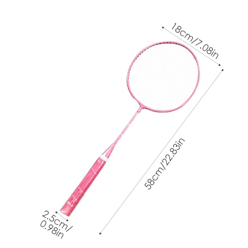 Badminton Racket | 1 Pair Professional Lightweight Playing Racquet - Outdoor Recreation Accessories, with Carrying Bag and 3 Badminton Shuttlecocks - color: Pink, Get 3 Balls + Ball Bag