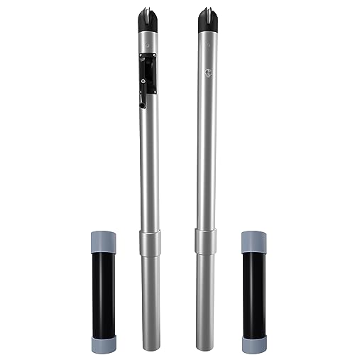 Dominator In Ground Pickleball System - Includes Two Heavy Duty Pickleball Posts with Net and Sleeves - Aluminum, Rust Free, and Follows USAPA Standards