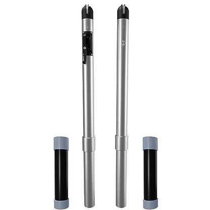 Dominator In Ground Pickleball System - Includes Two Heavy Duty Pickleball Posts with Net and Sleeves - Aluminum, Rust Free, and Follows USAPA Standards