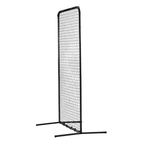 VEVOR Batting Screen - Baseball & Softball Protector with Carry Bag & Ground Stakes, Pitching Net for Pitchers Protection - size: 7*4 ft, style: Heavy I Screen
