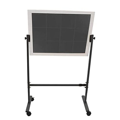 Large Table Tennis Rebound Board with 12 Rubbers, Ping Pong Balls Return Machine Single Training Equipment, Strong Frame and Wheels