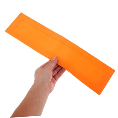 VICASKY 2pcs Baseball Training Markers Portable Flat Agility Discs Orange Rectangular Boundary Spots for Baseball Coaching and Field Drills