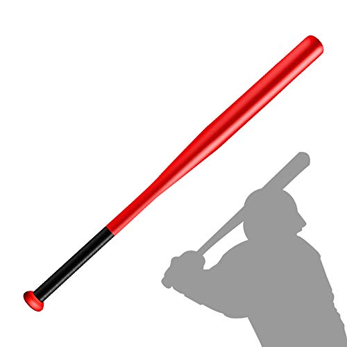 Baseball Bat Steel with Carrying Bag - color: Red