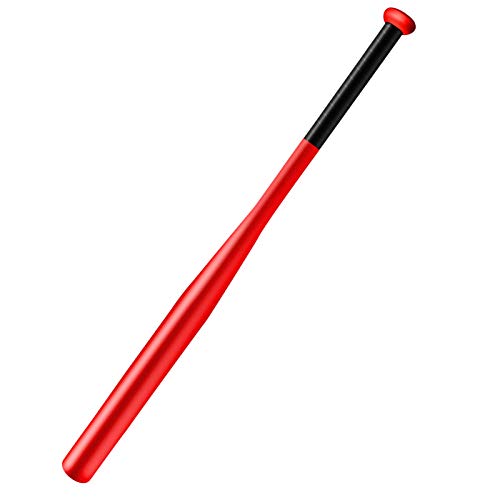 Baseball Bat Steel with Carrying Bag - color: Red