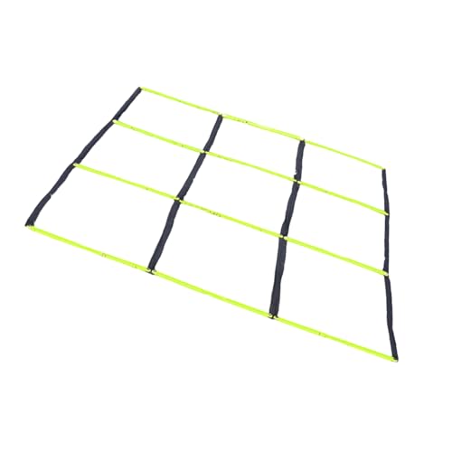 Agility Ladder for Gym Home Use, Football Basketball Reaction Training Equipment with Carry Bag Portable Agility Training Ladder - color: Green