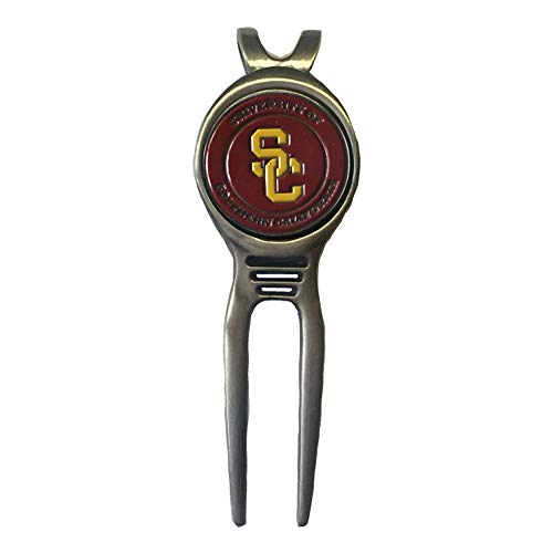 Divot Repair Tool Removable Magnetic Ball Marker-Best Divot Fixer - style: SOUTHERN CALIFORNIA TROJANS