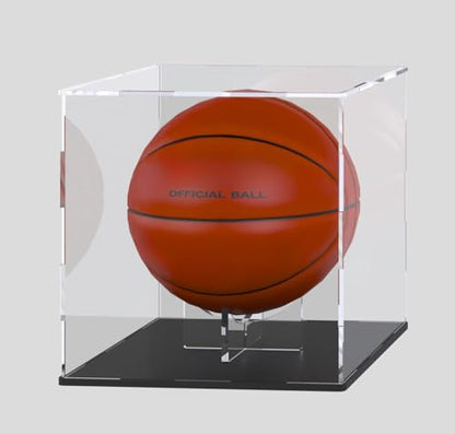 Acrylic Ball Stand Holder, 6-Pack Display Stands for Football Basketball Soccer, Volleyball Rugby Clear Case Rack - size: 3.54x1.3 inch