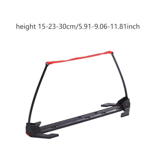 Soccer Speed Hurdle Agility Ladders Endurance Training Aid Footwork Tool with Sturdy Pp Material and Adjustable Height Suitable for Indoor Outdoor