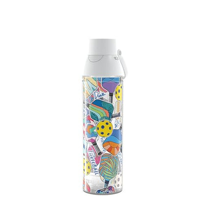Tervis Venture Lite Pickleball - Spike Dink Ace Made in USA Double Walled Insulated Tumbler Travel Cup Keeps Drinks Cold & Hot, 24oz Water Bottle, Classic - style: Pickleball - Spike Dink Ace