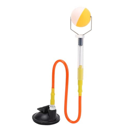 WW PVC Adjustable Table Tennis Ball Sucker Trainer, Pong Ball Training Machine with Strong Suction Base, Elastic Steel Wire for Spin Practice, Ideal for Beginners and