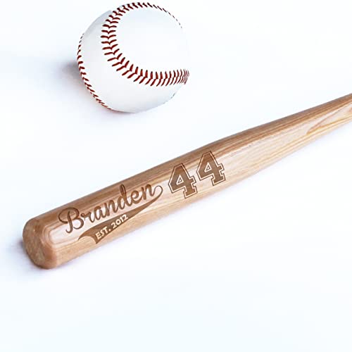 Personalized Mini Bat 18″, Custom Mini Baseball Bat, Personalized Coach Gift, Team Gift, Tee Ball, Baseball Team Coach Gift, Little League Gift, Softball Team Coach Gift - style: Branden