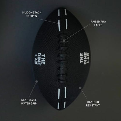 The Dime Lab Water Football - Waterproof Football for Pools, Beaches, & Lakes - Strong Grip Training, Outdoor, All-Weather Water Toys for All Ages