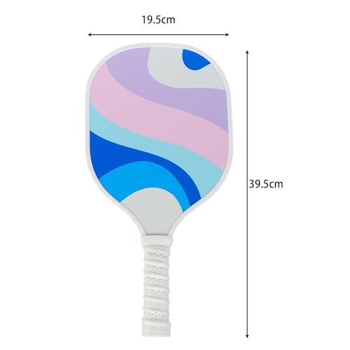 SM SunniMix Pickleball Paddle, Pickleball Racquet, Portable Nonslip Grip 9 Layer Poplar Wooden Pickleball Racket for Men Women