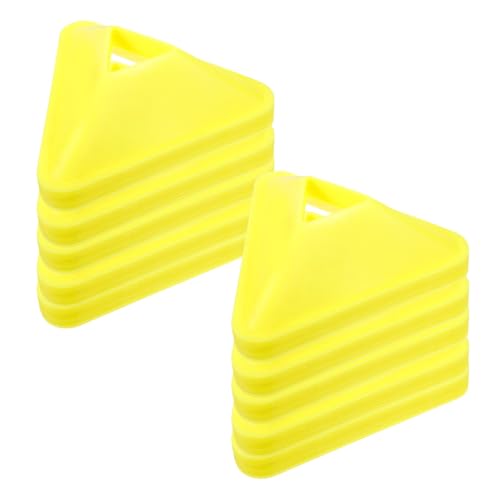 Happyyami 10pcs Soccer Training Cones Disc Set Orange Small Agility Sports Markers for Football Drills Field Practice and Soccer Coaching