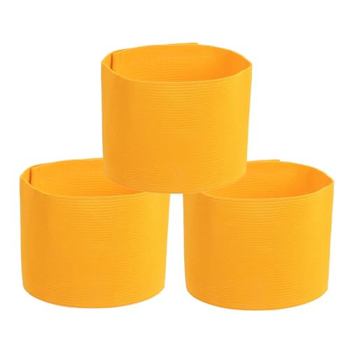 PATIKIL Soccer Captain Armband, Captain Arm Bands for Soccer Elastic Captain Arm Band Sports Captain Armbands - color: Gold