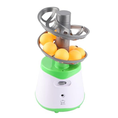 Skee Ball Machine, Table Tennis Robot Automatic Trainer with 10 Balls Portable Lightweight, Ideal for Beginners Training
