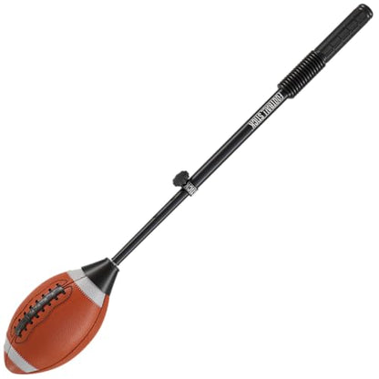 FOOTBALL STICK™ Youth Edition – Kicking & Punting Training Tool for All Ages - Improve Accuracy, Timing & Strenght - Real Leather Game Ball - Used by Professional, College, and High School Specialists