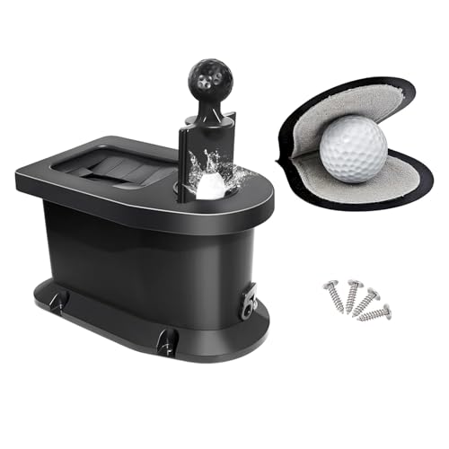 Golf Cart Ball Washer and Club Cleaner Kit with Mounting Bracket, Golf Ball Washer Cleaner for EZGO, Club Car, Yamaha, Advanced EV, Star EV, Universal & Detachable