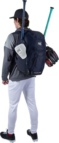 Rawlings | FRANCHISE 2.0 Player's Backpack | Baseball/Softball | Rec/Travel | Multiple Styles | Baseball/Softball - color: NAVY