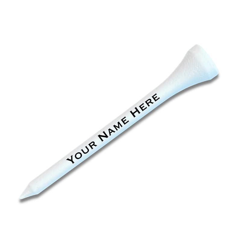 Personalized Custom Golf Tees - Choose Font and Color - Gift Set - Sets of 50, 100 or 200 Tees