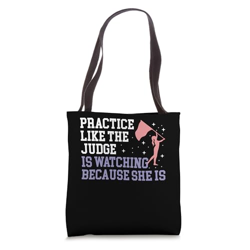 Practice Like The Judge Color Guard Flag Tote Bag