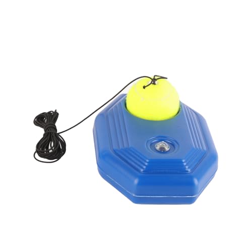 Tennis Trainer Rebounder Ball, Tennis Ball Back Base Trainer Set Solo Training Equipment with Fillable Baseboard and Rubber Elastic Rope for Single Person Practice