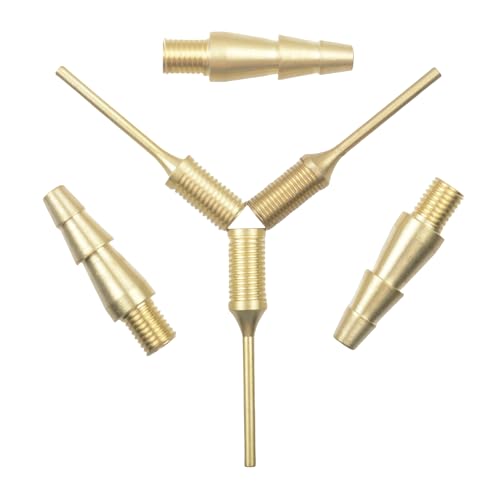 Brass Integrated Ball Pump Needle M8x1 T-Thread, Air Pump Needle, Inflation Needles Nozzle - for Basketball, Football, Volleyball, and More Efficient, Portable, Durable
