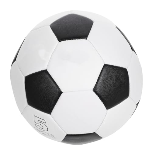 Kisangel Size 5 Pu Machine-Stitched Soccer Ball, Training Football for Outdoor Practice, Sturdy Youth Soccer Ball Suitable for School and Team Sports