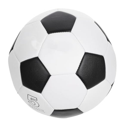 Kisangel Size 5 Pu Machine-Stitched Soccer Ball, Training Football for Outdoor Practice, Sturdy Youth Soccer Ball Suitable for School and Team Sports