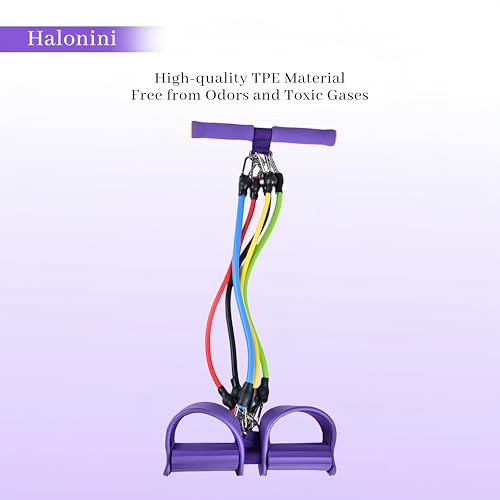 Adjustable Foot Pedal Resistance Band, Durable Foot Pedal Resistance Trainer with Bag. Multifunctional Pedal Puller Resistance Rope with Handles. Fitness Equipment for Women and Men.