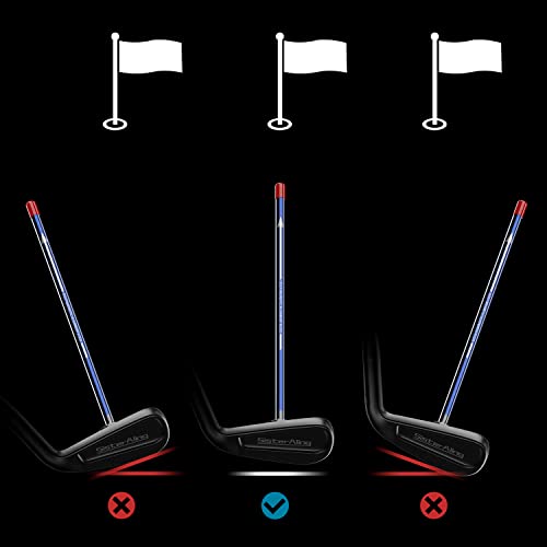Golf Magnetic Alignment Rods,Golf Club Alignment Sticks,Magnetic Swing Training Aid Accessories Visualize Calibrate Golf Shots,hit the Target with the Right Golf Swing,Golf Gift