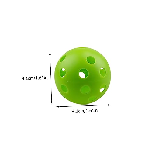 KOMBIUDA Golf for Golfing Training Golfing Hollow-Out Balls Golfing Training Balls Practice Balls Indoor Balls - color: Green