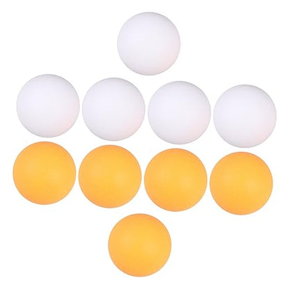 BESPORTBLE 10pcs Table Tennis for Outdoor and Home Sports Includes Yellow and White for Beginners and Pong Games