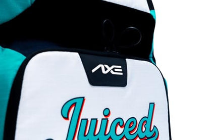 Axe Batpack | Baseball and Softball Backpack | Designed to Carry Bats, Cleats, & All Your Gear - color: Hit Juice