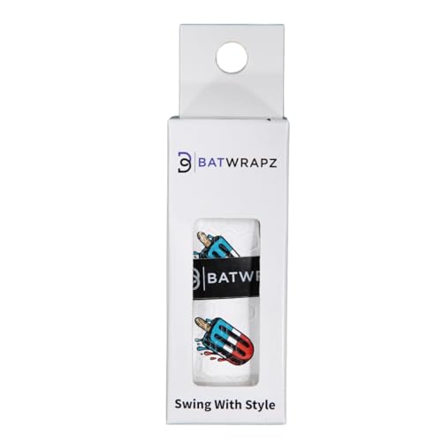 Bat Grip Tape for Baseball - Softball Precut and Pro Feel Bat Grip Tape Replacement - color: Patriotic Pop
