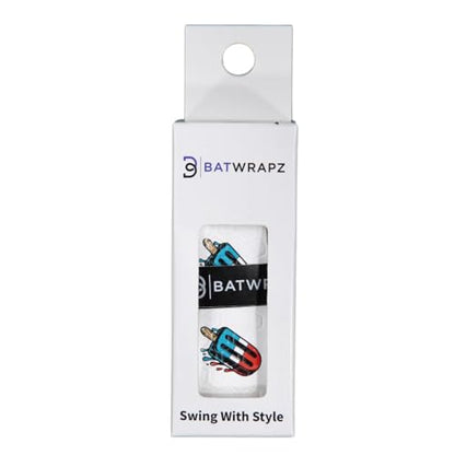 Bat Grip Tape for Baseball - Softball Precut and Pro Feel Bat Grip Tape Replacement - color: Patriotic Pop