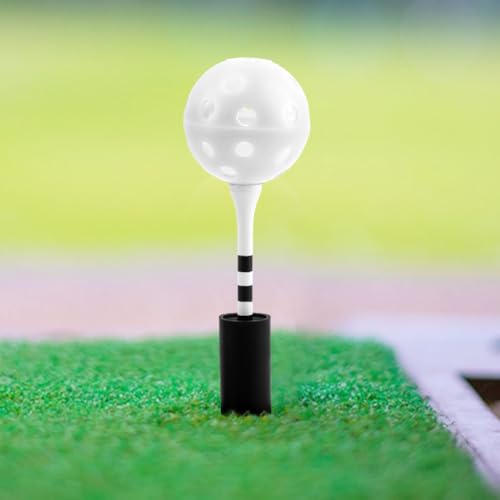Rubber Golf Tees for Mats, Golf Tee Holder Kit with 6 Ball Holders, 8 Tees & 4 Balls, 6 Sizes Non Slip Rubber Tee Set for Driving Range, Indoor & Outdoor Practice