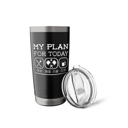 Funny Pickleball Dinking Plan, Pickleball Paddle, Pickleball Stainless Steel Insulated Tumbler