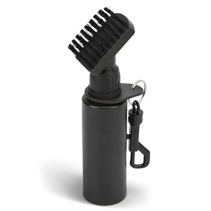 Portable Essential Cleaner Brush with Clip, 100ml Squeeze Water Bottle, Plastic Cleaning Tool for Deep Cleaning, Men and Women