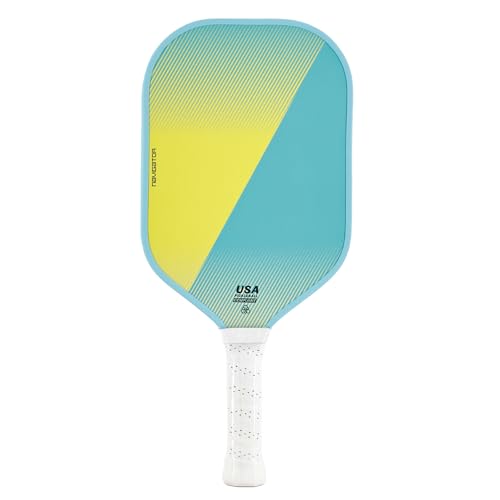 Pickleball Paddles, Carbon Fiber Pickleball Racket with 16MM Polypropylene Honeycomb Core – Lightweight, High-Grit Surface for Spin & Control, Professional Pickle Ball Paddle for Men & Women