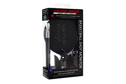 Shot Monitor | Basketball Electronic Shot Tracker | Automated Video Shot Breakdown | Includes telescoping installaton Swish-STIC and iPhone/Android App