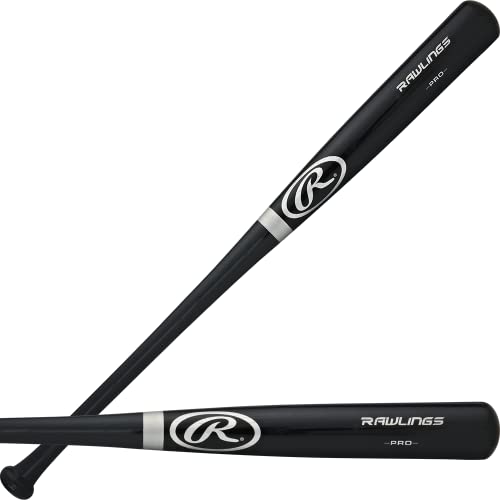 Rawlings | ADIRONDACK Wood Bat | Ash | -3 Drop | Multiple Styles - style: Black