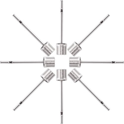 PAGOW 8pcs Air Pump Needles for Balls, Heavy Duty Stainless Steel Ball Pump Needle, Ball Pin Inflation Needles for Sports Balls Basketball Bike - Silver