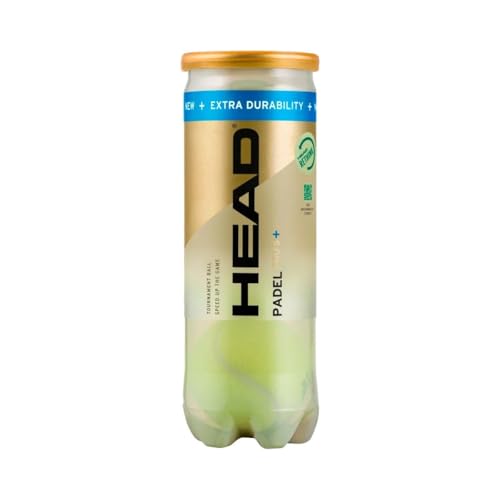 HEAD Padel Pro S+ Padel Balls - 3 Ball Can, Tournament Balls for Fast Play, Enhanced Rebound & Durability