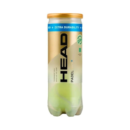 HEAD Padel Pro S+ Padel Balls - 3 Ball Can, Tournament Balls for Fast Play, Enhanced Rebound & Durability