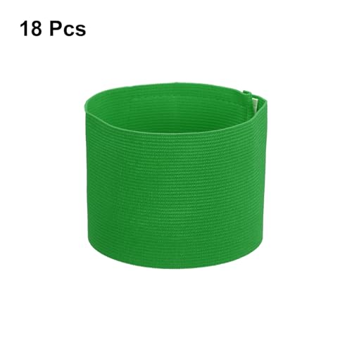 YOKIVE Captain Armbands, Elastic Armband Soccer Captain Arm Band - color: Grass Green