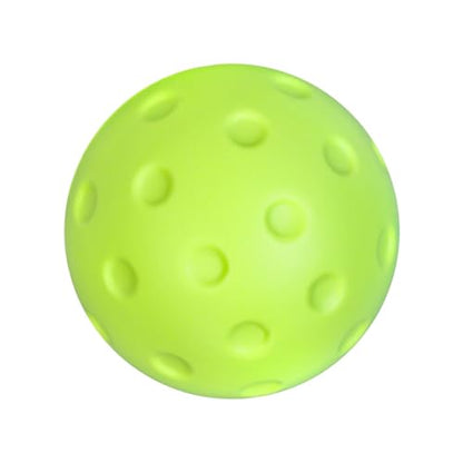 PU Foam Pickleballs Training Balls Noise Reducing Soft Pickleballs Quiet Foam Pickleballs For Practice & Training - color: Emerald green