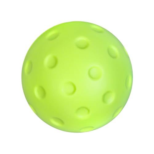 PU Foam Pickleballs Training Balls Noise Reducing Soft Pickleballs Quiet Foam Pickleballs For Practice & Training - color: Emerald green