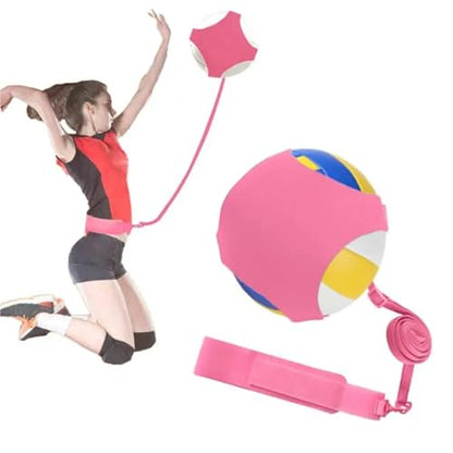 2/5set Elasticity Volleyball Training Kit Improves Dribbling Skills Soccer Aid Spike Trainer Adjustable - color: Black, size: 2set