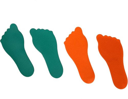 GSi Spot Markers – Non-Slip Non-Toxic Poly Spots – Floor Markers for PE, Sports & Classroom Activities - size: 7.⁠ ⁠Hand Feet Arrow Combo